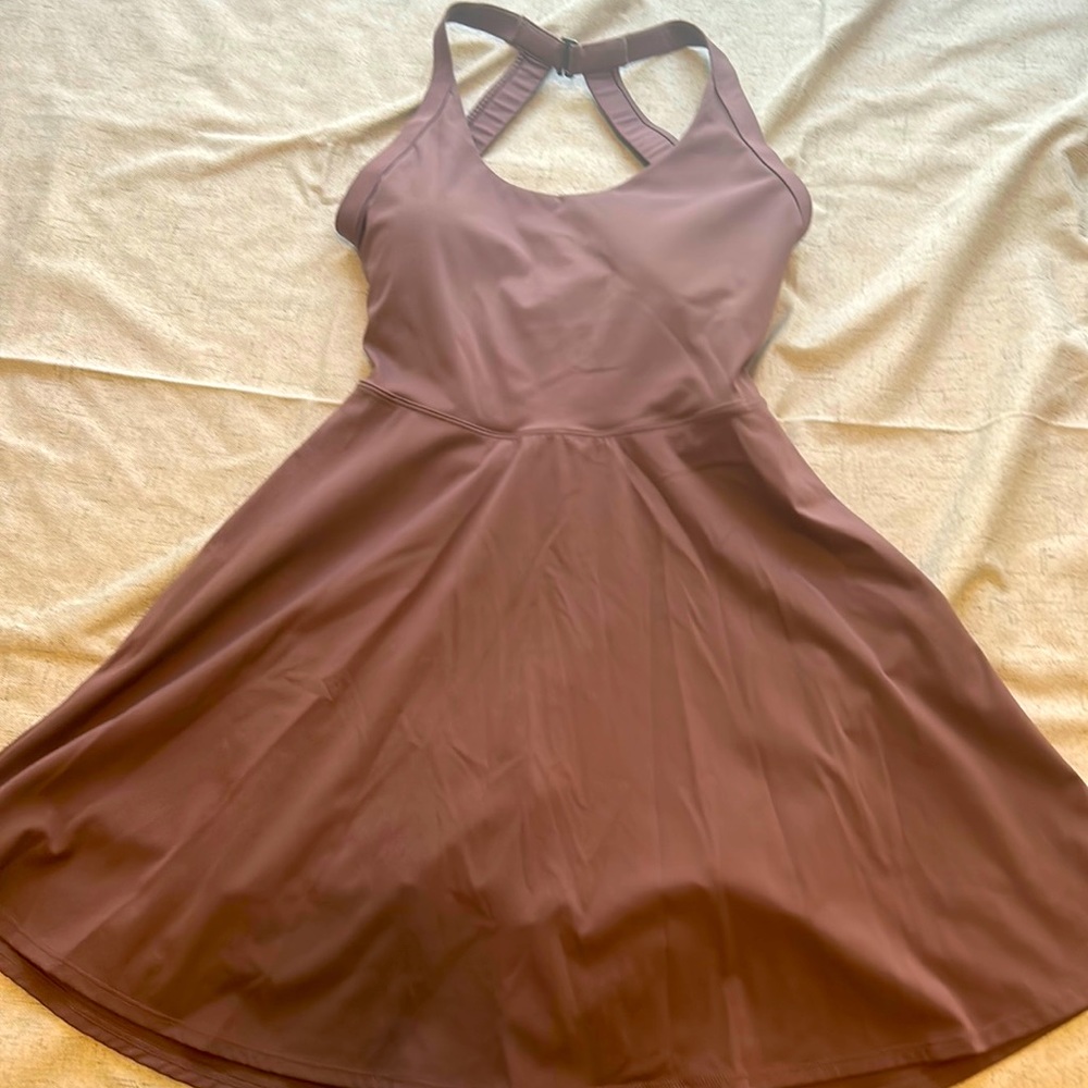 Halara Mauve Sporty Dress with Built in Shorts and Pockets Size Small